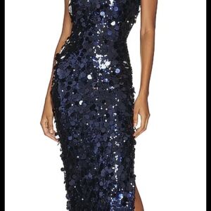 REVOLVE Strapless Midnight Sequin Dress